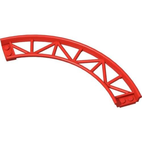Roller Coaster Rail Bow, Slope With Shaft , Edges Part Building Block Toys Compatible With 25061 26559 26560 26561 34738 26022