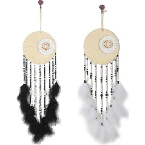 M17D Large Dream Catcher Wall Hanging Decoration Handmade Feather Dreamcatchers Craft