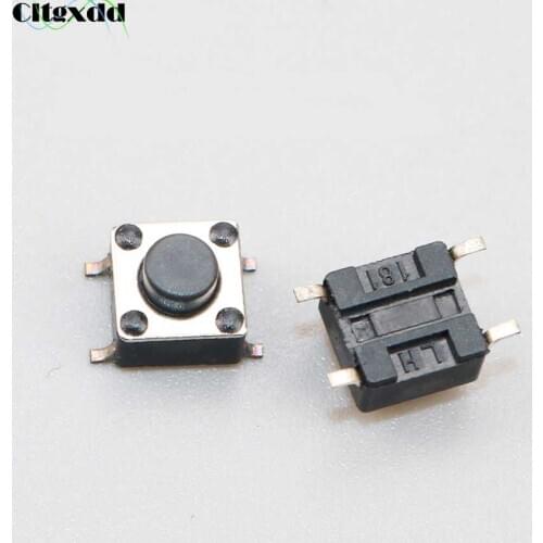 Cltgxdd 10PCS/Lot 6*6*5mm Touch Tactile Tact Switch 6x6x5H 5MM 4Pin SMD Push Button Micro Switch switch 6*6