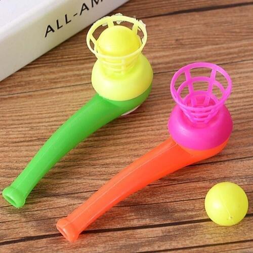 Corlor Random Cute Little Toy Tobacco Pipe Blowing Ball Nostalgia Suspended Ball Childhood Educational Toys For Children