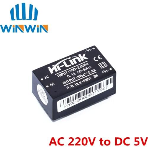 HLK-PM01 AC-DC 220V to 5V mini power supply module intelligent household switch power supply module