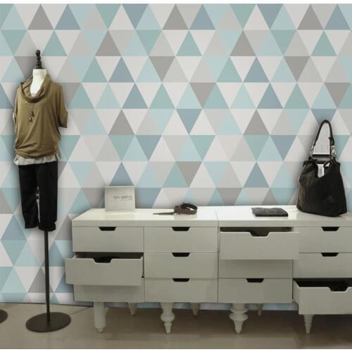 Tuya Art Custom modern geometric design wall mural on wall for livingroom home decor free shipping