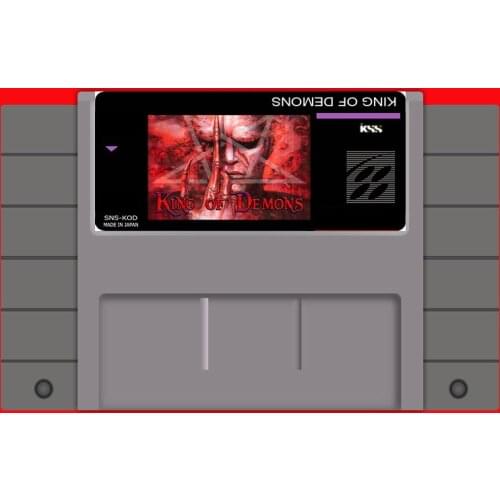 King of Demons 16 bit Big Gray Game Card For USA NTSC Game Player