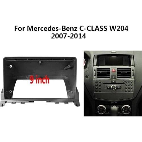 9 inch Head Unit Radio Frame kit For Mercedes-Benz C-CLASS W204 2007-2014 Car Multimedia Player Refit Frame Kit