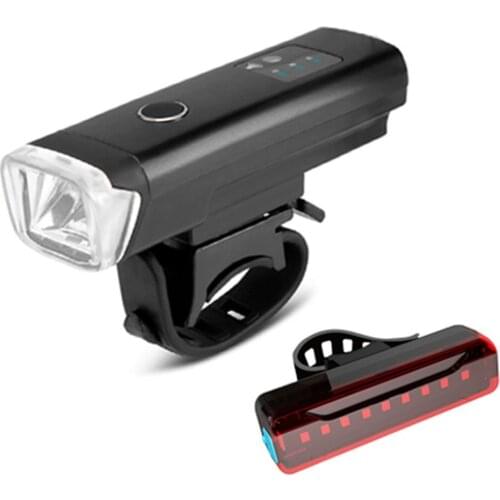 Smart Induction Bicycle Front Light Set USB Rechargeable Rear Light LED Headlight Bike Lamp Cycling FlashLight For Bike