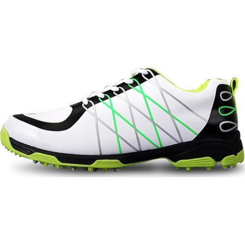 Top 2017 Mens Golf Shoes Microfiber Leather Anti Skid Waterproof Breathable Sports Sneakers EVA Interlayer