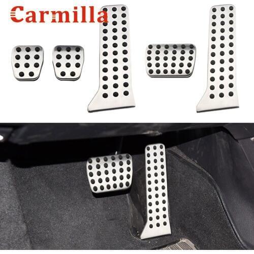 1Set AT MT Stainless Steel Car Pedals Car Pedal Pad Cover Case for Mazda 3 6 MK3 MK6 2014 2015 CX-5 Axela Atenza Parts
