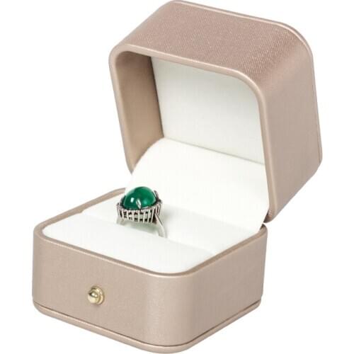 New Rose Gold Pu Leather Jewelry Packaging Gift Box Built-in Beige Card Slot Can Be Detachable Very Beautiful 5 Series Available