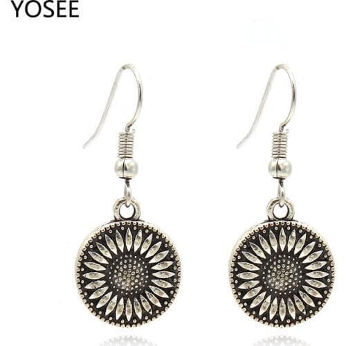 New Silver Color Earrings for Women Dangle Earring Fashion Classic Jewelry Bohemian Long Earrings Statement Jewelry