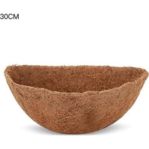 Half Round Plant Pot Hanging Basin Outdoor Garden Planter Basket Coconut Decor Gardening Supplies Wall-mounted Flowerpot