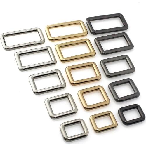 1pcs Metal mould cast Rectangle Ring Buckle Loops for Webbing Leather Craft Bag Strap Belt Buckle Garment Luggage DIY Accessory