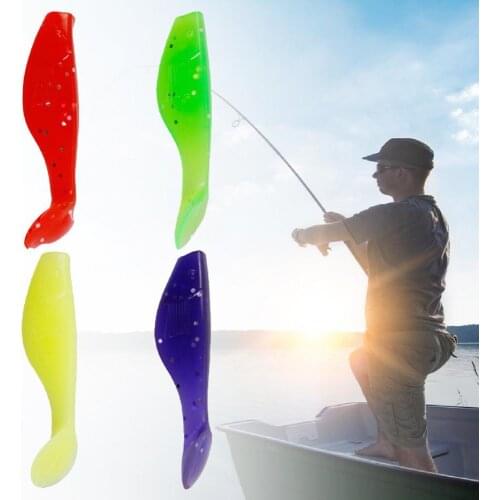 Fishing Lures 10Pcs Bionic Soft Silicone Fishing Bait Fake Lure Sea Fishing Gear Tackle Tools Faux Soft Baits Artificial Bait