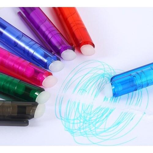 Erasable Pen 7 Colors Ink Gel Pen Set Styles Rainbow New Best-selling Creative Drawing Stationery Pens For School Office
