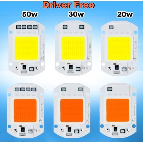 3W 5W 7W 9W 20W 30W 50W Smart IC 220V / 110V SMD LED Diode Warm/COOL white, Full Spectrum for LED Flood Light Plant Grow Lamp