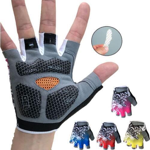 WEIMOSTER Gel Pad Cycling Glove Half Finger Men Women Mountain Bike Anti-Slip Breathable Shockproof Cycling Gloves Accessories