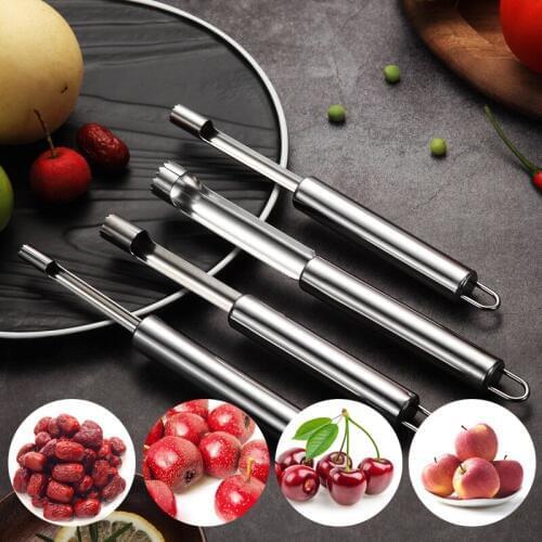 1Pcs Stainless Steel Twist Fruit Core Separator Seed Remover Hawthorn Jujube Pear Apple Corers Seeder Kitchen Gadgets Tools
