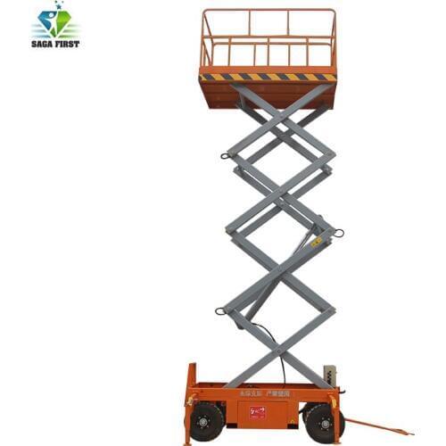 10m 500kg Hydraulic Mobile scissor lift European Quality