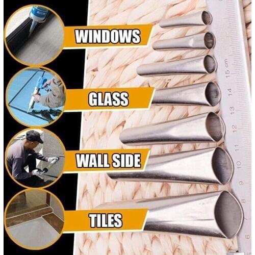 14 Pcs Caulking Tools Caulk Nozzle Applicator Caulking Epoxy Piston Nozzle Accessories Silicone Sealant Nozzle