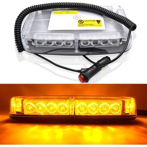 24 LED Car Roof strobe Light LED flashing Emergency Warning Lights Police fire vehicle flash light beacon 12V