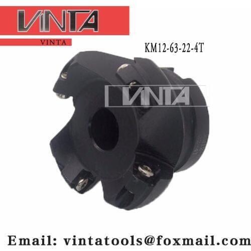 Free shipping KM12-63-22-4T Face Milling Cutter for carbide Inserts SEKT1204