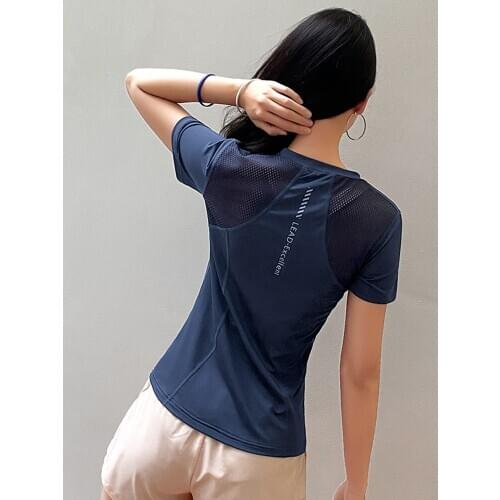 Quick-drying Fitness Running Sports T-shirt High Quality Womens Yoga Sport T Shirts T Shirt For Women Short Sleeve Female Tops