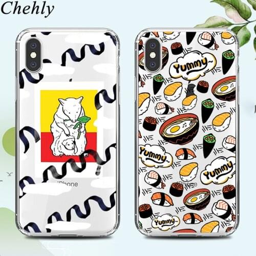 Cute Egg Phone Case for IPhone 6s 7 8 11 Plus Pro X XS MAX XR Funny Sushi Cases Soft Silicone Fitted TPU Back Cover Accessories