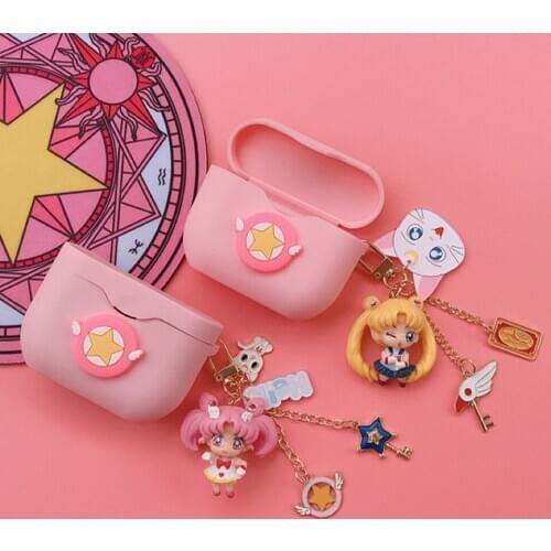 Pink Girl Cartoon Earphone Case for Sony WF-1000XM3 Case Wireless Headphone Cover Bluetooth Earphone Case Headset Charging Box
