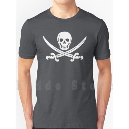 Jolly Roger T Shirt Men Cotton Cotton S-6Xl Jolly Roger Pirate Skull Swords Wiltwilde