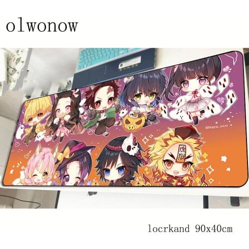 Demon Slayer mouse pad gel 800x400x4mm mousepads gaming mousepad gamer Shinazugawa Genya personalized mouse pads keyboard pc pad