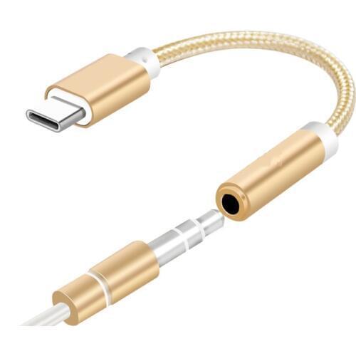 USB Type C to 3.5mm Earphone Headphone Cable Adapter USB-C to 3.5mm Jack Aux Cable for Letv 2 2pro max2 Pro 3 Xiaomi 6 freeing