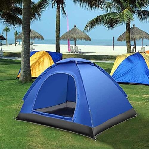 2021 Camping Tent For 2 Person Single Layer Outdoor Portable Lightweight Camping Fishing Beach Tent Portable Waterproof Tents