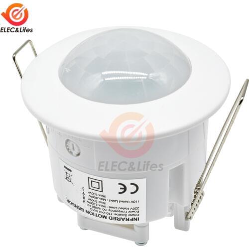 AC 110V-240V Mini 360 Degree Ceiling PIR Infrared Motion Sensor Switch Lamp Light Switch Induction Sensor Detector Controller