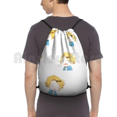 Mystic Messenger Yoosung Lolol Backpack Drawstring Bags Gym Bag Waterproof Mystic Messenger Mysticmessenger Game Manga