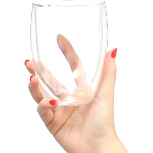 450ml Heat-resistant Double Wall Glass Cup Beer Coffee Water Cup Set Home Office Water Cup Hot Water Drinking Tools