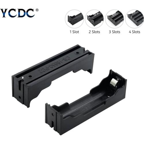 New Plastic 18650 Battery Storage Box Case 1 2 3 4 Slot Way DIY Batteries Holder Container With Hard Pins For 18650 Battery