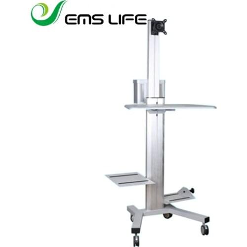 Medical monitor functional workstation trolly