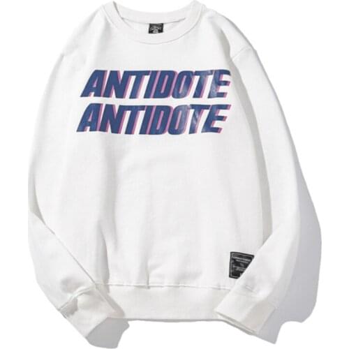 Casual Fleece Hoodie Loose Pullover Korean Edition Sweater Custom Pure Flint Round Colored Hoodless Sweater Male