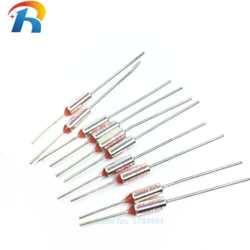 10Pcs RY TF Series Metal shell Fuses 65/85/72/92/105/113/110/142/185/192/216/RY240 centigrade 250V 10A Rice cooker Thermal Fuse