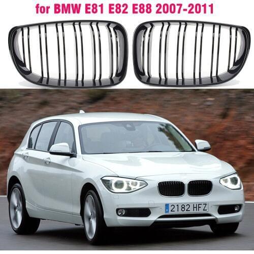 Front Center Grille Grills Black for BMW E81 E82 E87 1-Series 2008 2009 2010 2011 2DOOR 4 Door 120I 128I 130I 135I