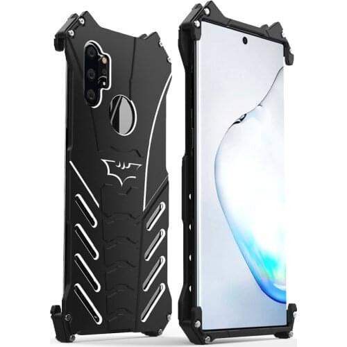 Luxury Kickstand Shockproof Case For Samsung galaxy Note 10 10Pro Aluminum Bumper Skin Armor Metal Back Cover
