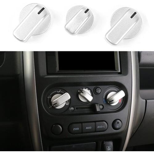 Car Air Conditioning Knob A/C Knob Cover Air Outlet Switch Adjust Button Decoration for Suzuki Jimny 2007-2017
