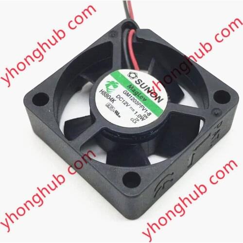 SUNON GM1203PFV1-8 GN DC 12V 1.0W 30x30x10mm 2-Wire 30x30x10mm Server Cooling Fan
