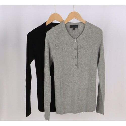 Women Sweater Pure Color Spring and Summer New Short Sleeves Button Silk Cashmere Blended Cardigan Thin Sweater Women