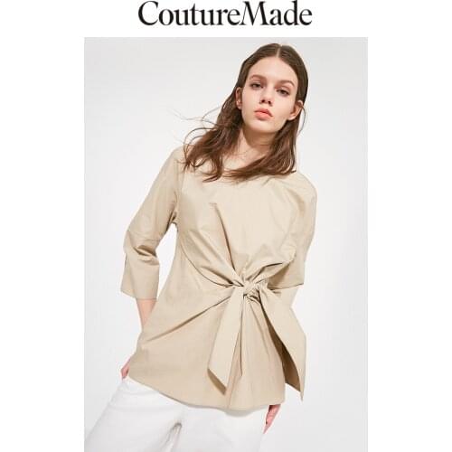 Vero Moda CoutureMade Womens OL 100% Cotton Creative Cut Tops | 319258505