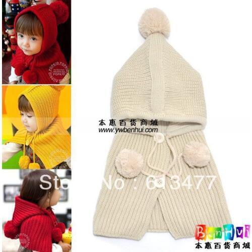 Winter Keep warm knitted hats for boy/girl/kits hats set,scarves, bug/bee infants caps beanine for chilldren mz0603-5pcs