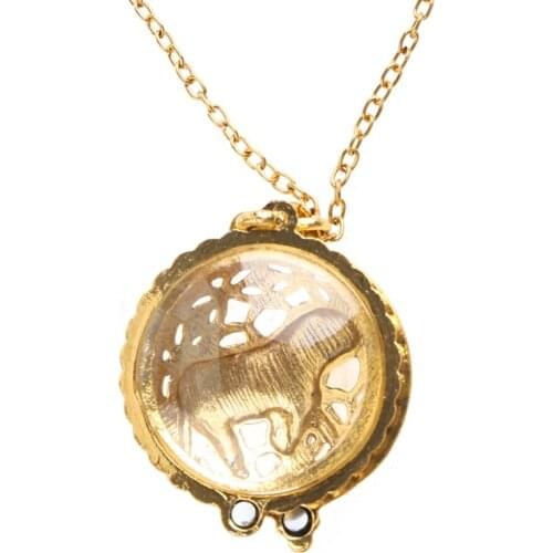 1pc Vintage Chain Magnifying Glass Hot Necklace Pendant Grandma Gift Metal Magnifier T5UC