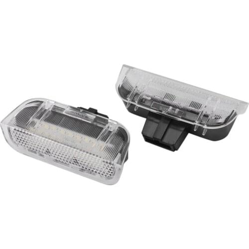 2Pcs Door Warning Welcome Courtesy Light LED Lamp Decorative Lamp for Golf 5 6 7 Mk5 Mk6 Mk7
