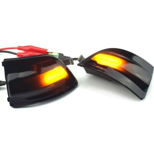 2pcs LED Dynamic Turn Signal Light Car Rear View Mirror LED Indicator Blinker For FORD Focus 2 MK2 2004 - 2008 C-MAX