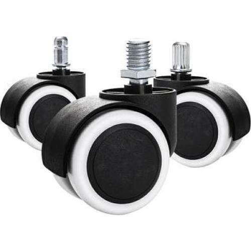 5PCS Universal Mute Caster 50KG Wheel 2" Replacement Office Chair Swivel Rollers 360 Degree Wheels Furniture Hardware