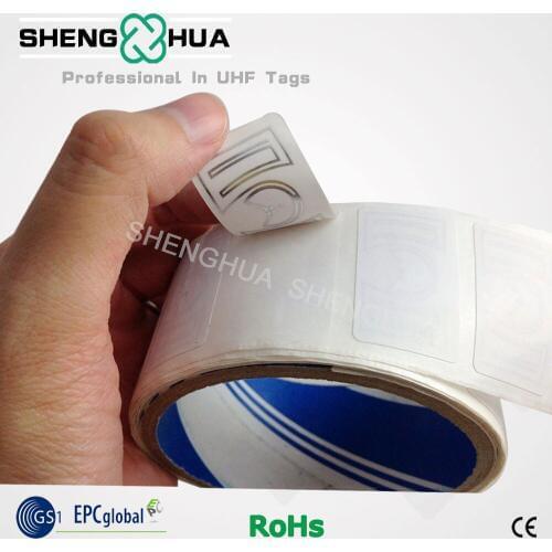 50pcs/pack ISO Certificates Paper Roll Label Durable Self-adhesive UHF RFID Sticker Tag for Access Control System